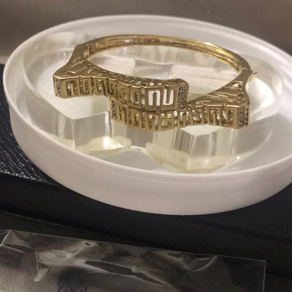 Gold bangle coated with 18 karat